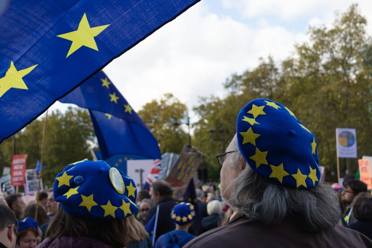 British protestors for the European Union